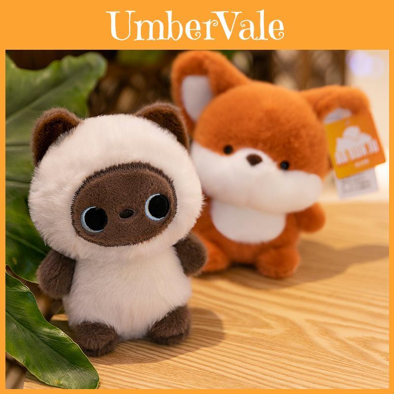 Charming Fox Plush Toy With Super Soft Short Fur Perfect For Desktop Decor And Cozy Companionship