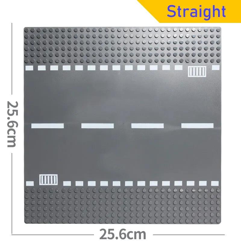 City Classic 32x32 32x16 16x16 Точек Базовая Пластина Дорожная Пластина Прямая Изогнутая Река Базовая Пластина Строительный Блок Фигурки Строительные Блоки