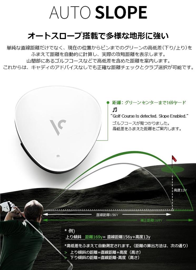 VOICECADDIE Голосовой Caddie VC300A Голосовой GPS-измеритель расстояния Перепад высот Навигация по расстоянию Зеленый край/конец расстояния