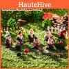 7pcs Gnome Mini Resin Garden Cute Dwarf Landscape Miniature Outdoor Fairy Decor