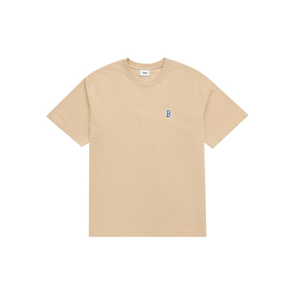 New MLB Set in Sleeve T Shirt Unisex Sandy Brown 3ATSB0233-43SAL