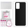 apgo Protective Skin Sticker for the Back Compatible with Oppo A93s 5G, Wrap Film, Foil, Vinyl - Pattern Carbon Black