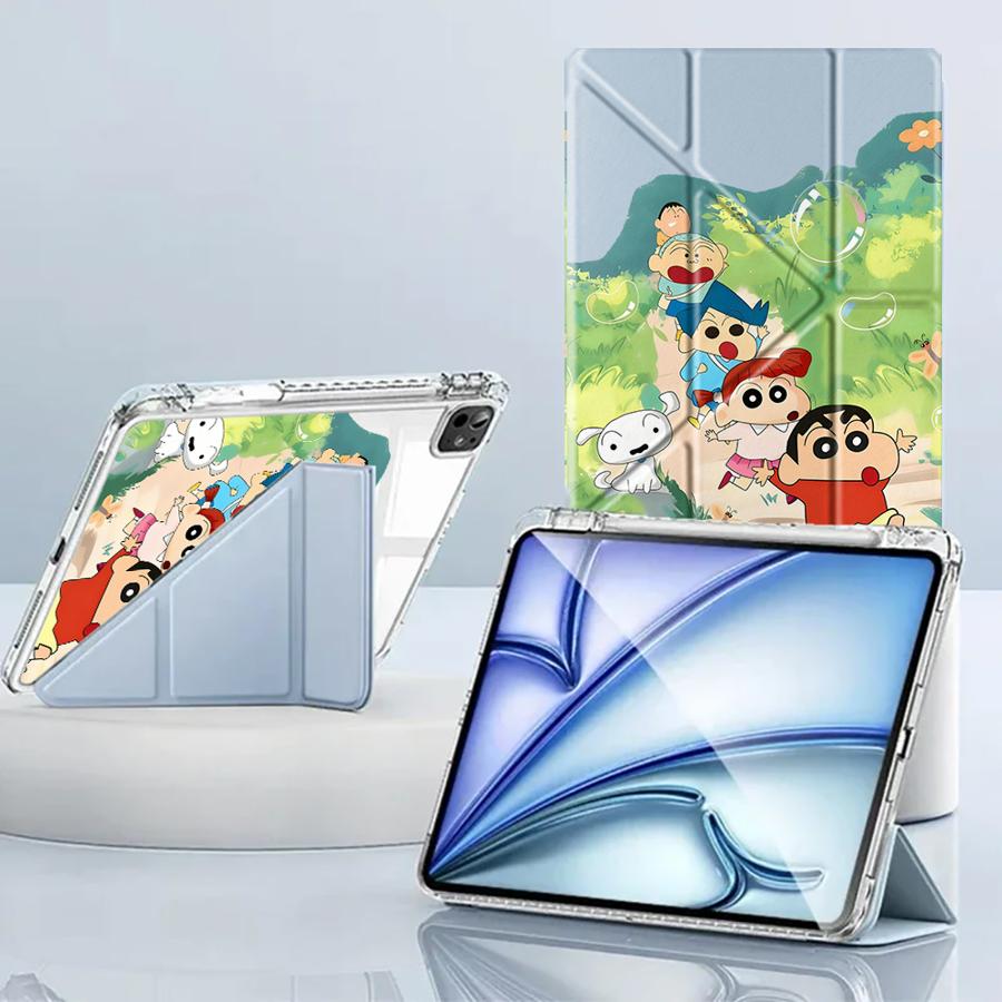 Tablet Case For iPad Pro 11th 10th 9th 8th 7th 12.9inch Mini 6 7 Air 4 5 M3 M2 1 2 M4 11inch Pro 2025 Y-Fold Holder Cover