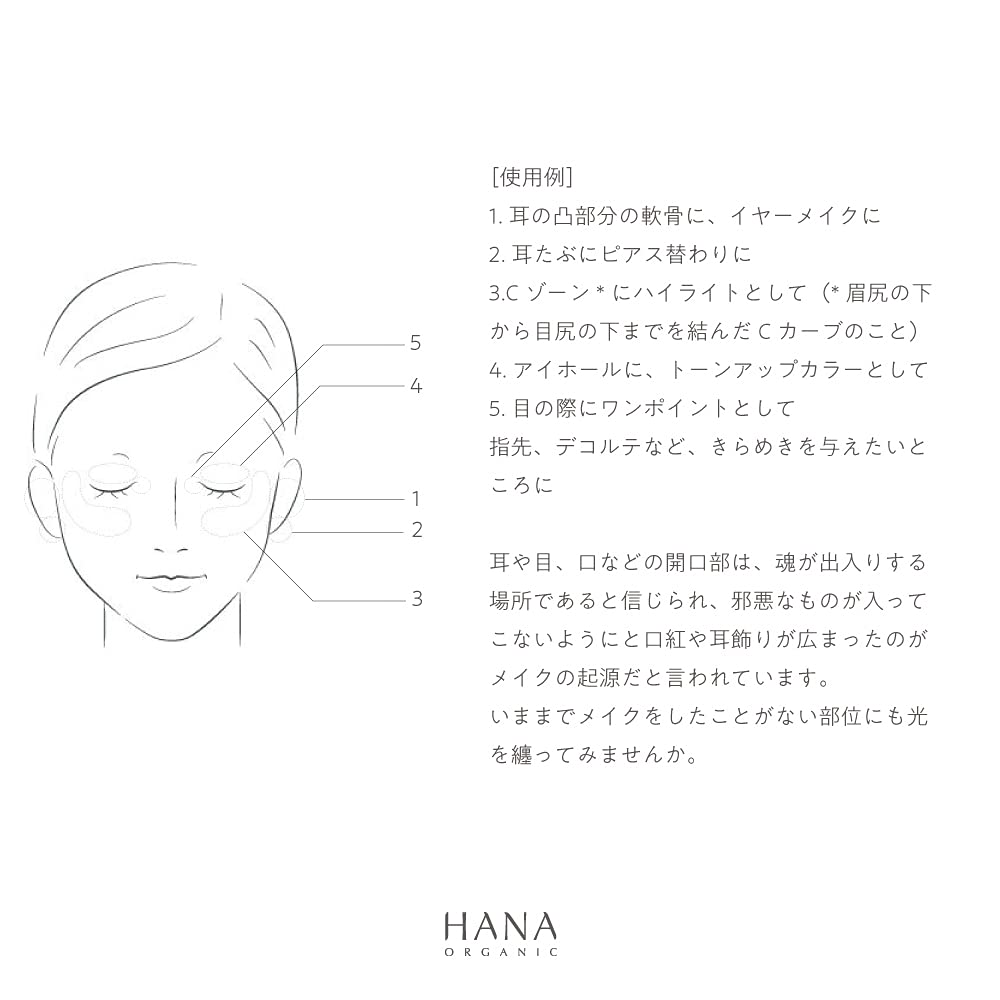 HANA ORGANIC Люминайзер Порошок для благовоний (Ладан & Мульти-хайлайтер) 8g