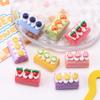 10/100 шт. 3D Миниатюры Кукольный домик Смола Рулонная Еда для Игры DIY Рукоделие Брелок Головной убор Аксессуары для Холодильника Смола