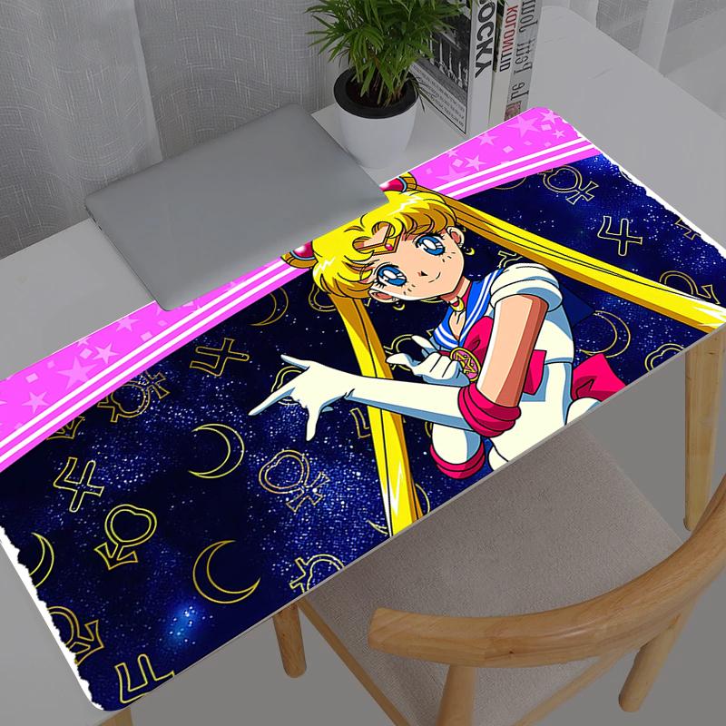 Mouse Pad Sailor Moon Gaming Accessories Pc Gamer Alfombrilla Xxl Max Computer Desk Mat Laptop Varmilo Keyboard Mousepad