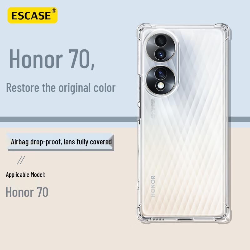 ESCASE Прозрачный Чехол для Телефона с Полной Защитой для Honor