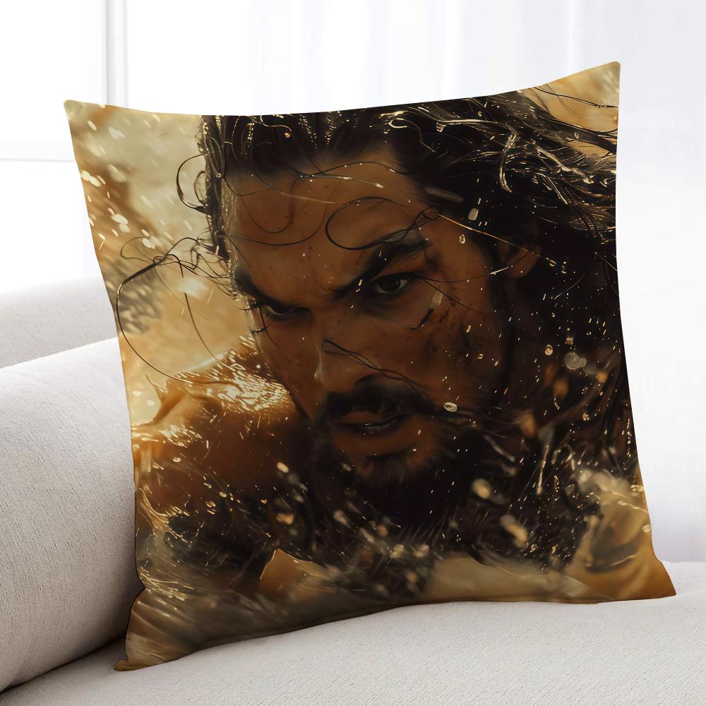 Actor JJason Momoa cushion cover Home Bedding Sofa living Room pillowcase Simple Soft Skin Cushion Cover Party Gift