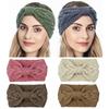 Women's Knit Hairband Knot Crochet Winter Ear Warmer Twist Wool Headbands Turban Headwear Head Wrap Bandage Hair Accessories