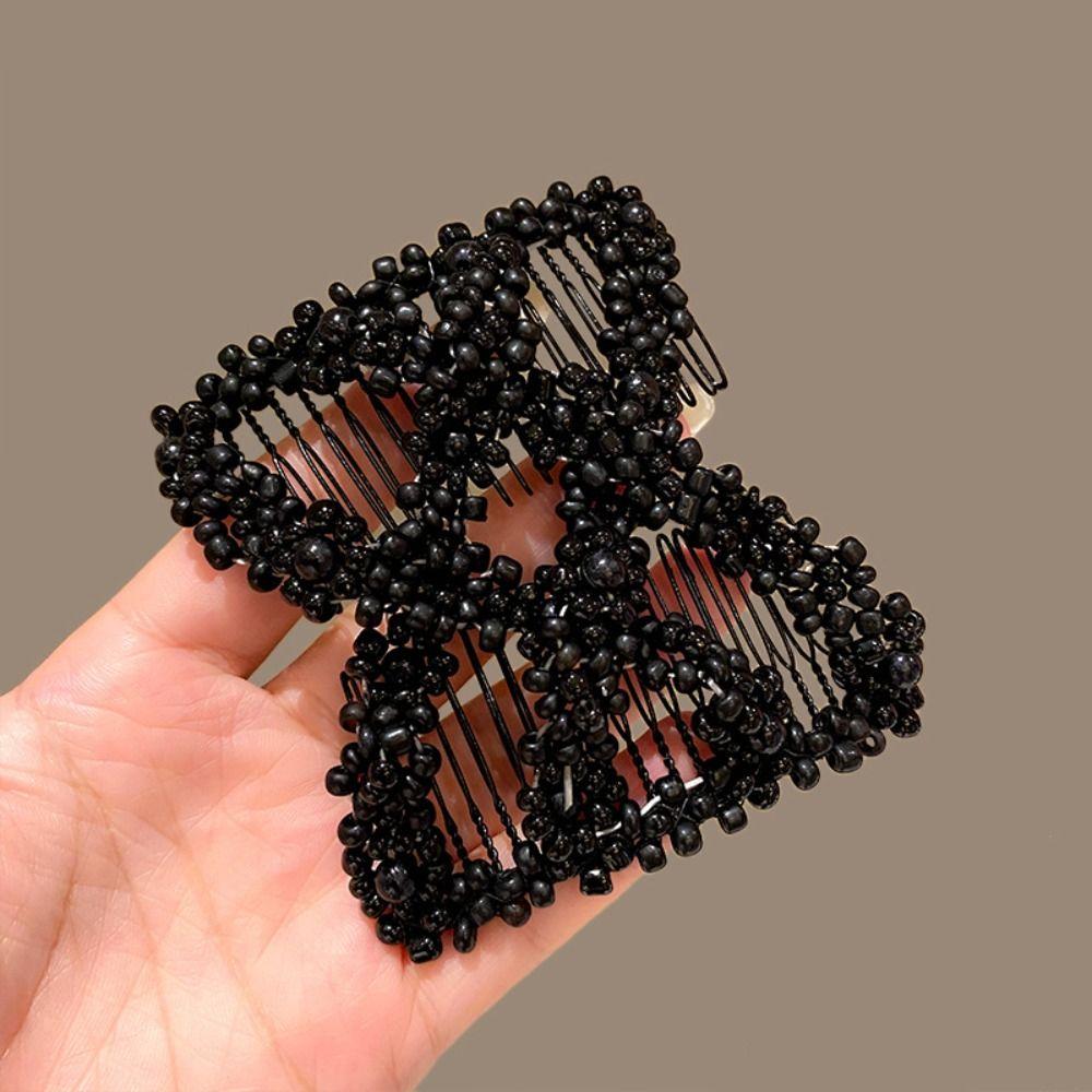Plastic Double Side Bun Butterfly Fancy Clip Combs New Hair Accessories  Women