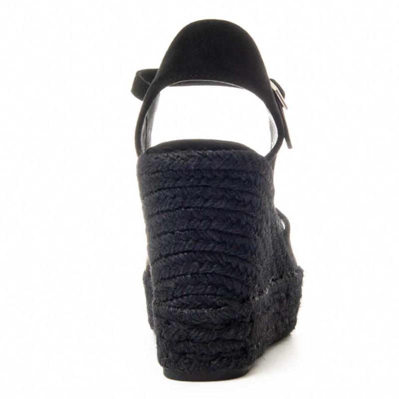 Sandalia Con Cuña De Esparto Para Mujer.  Montevita  Wesparto7  88505