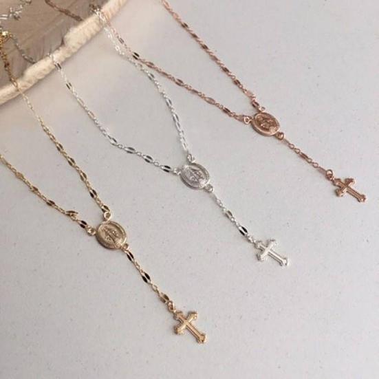 Шикарный женский крест с изображением богини, кулон, ожерелье для молитвы, религиозные украшения для вечеринок