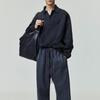 Fear of God Essentials Вышитая Классическая Толстовка Поло Винтажная Черная Мужские Топы 192HO252042F