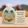 Horseshoe Blessing Pocket Hug with Positive Card Emotional Support Pocket Horseshoe Token Inspirational Lucky Horseshoe Decor Keepsake Gift