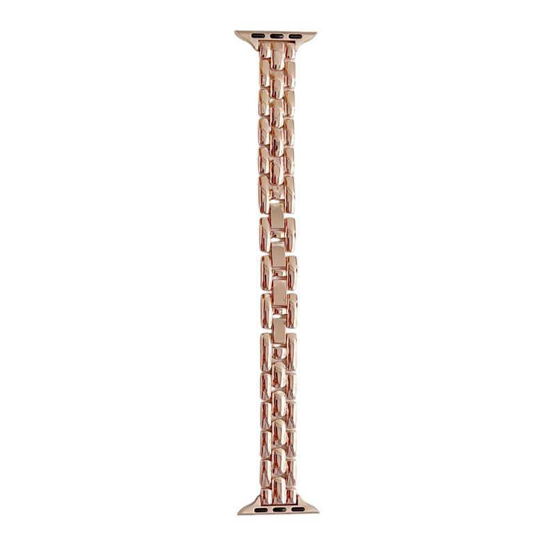 Тонкие металлические ремешки для Apple Watch Band 38 40 41 42 44 45 46 49мм Элегантный тонкий браслет-ремешок для iWatch S11 10 9 8 7 6 5 4
