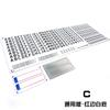 Digital Metal License Plate Decorate for 1/14 Tamiya RC Truck For scania For man For volvo