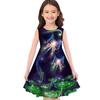 Summer Sleeveless Round-neck Vest Dresses Princess Dresses Cute 3D Printing Pretty Butterfly Pattern Girls' Dresses