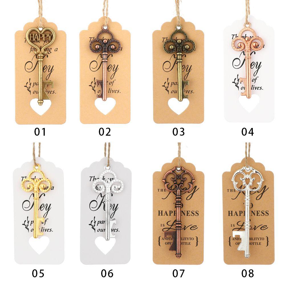 Vintage Party Favor Supplies Beer Opener Wedding Decor Key Bottle Opener Wine Keychain Souvenir