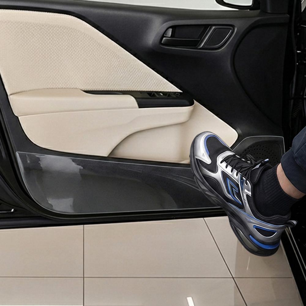 Для Honda City 2015-2019 Прозрачный ТПУ Автомобильные Дверные Защитные Накладки от Задевания Ногой Внутренняя Сторона Кромки Пленка Защитные Накладки на Боковые Панели Передних и Задних Дверей