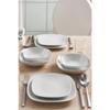 Mimoza 24 Piece Dinner Set Silver