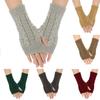 Warm Fingerless Ladies Gloves Winter Finger Fingerless Gloves Classic Wrist Arm Mittens for Women