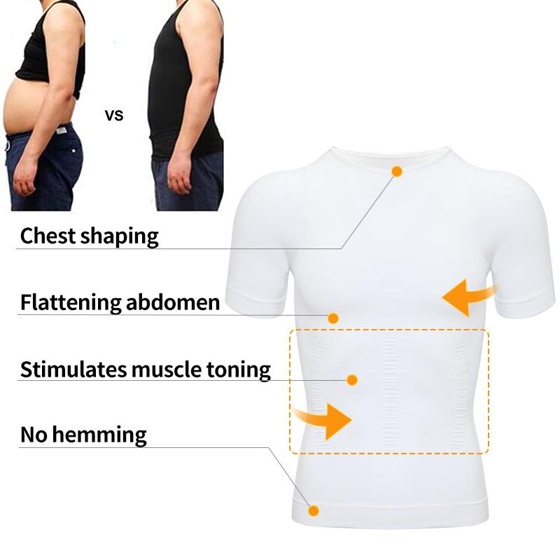 Мужская рубашка для похудения, жилет для контроля живота, компрессионный жилет для груди, базовый слой для живота, тонкая корректирующая одежда, топы на бретелях для тренировок, майка