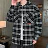 Куртки для мужчин весна и осень новые универсальные модные брендовые модные клетчатые куртки для мальчиков мужские топы повседневная мужская одежда в гонконгском стиле