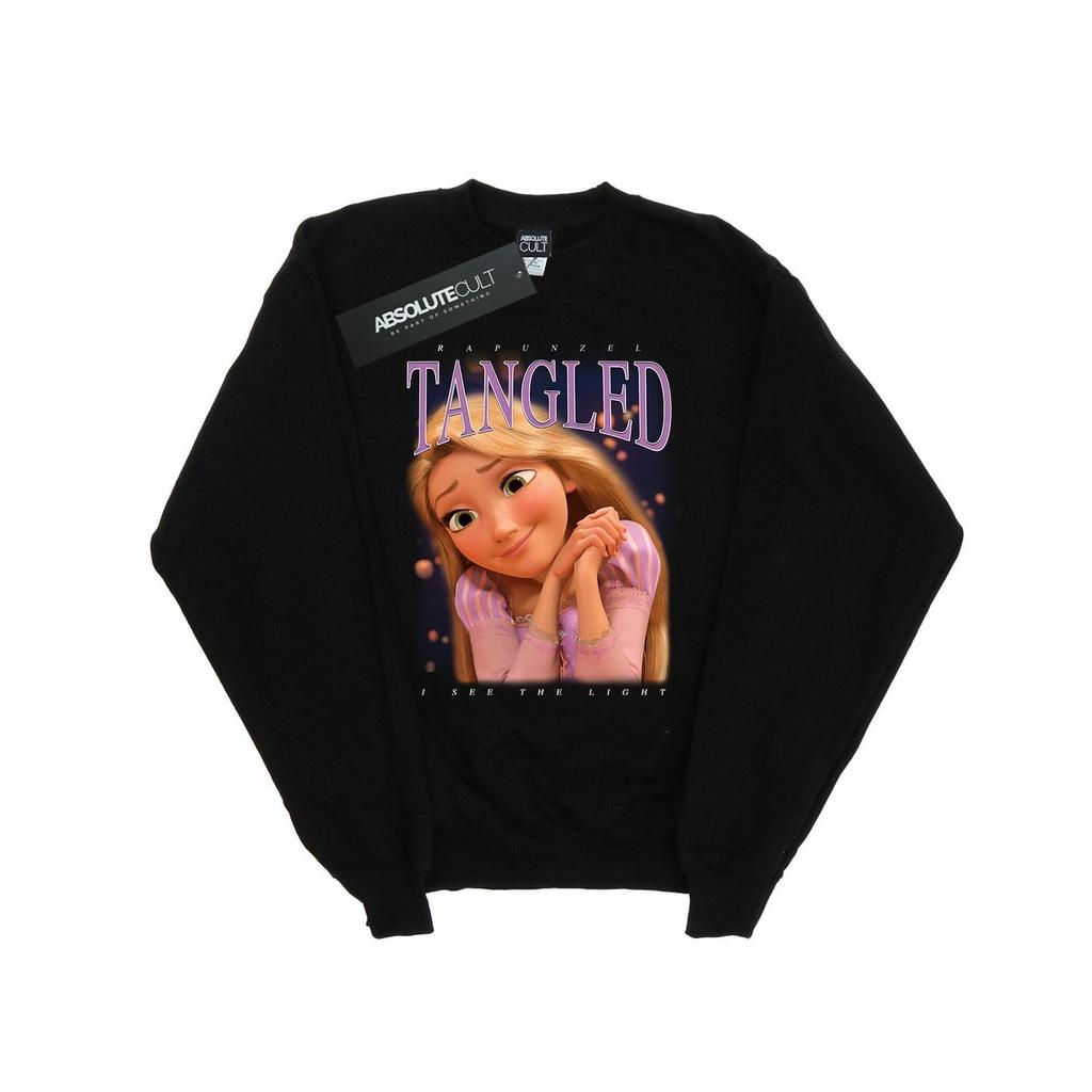 Disney Mens Tangled Rapunzel Montage Sweatshirt