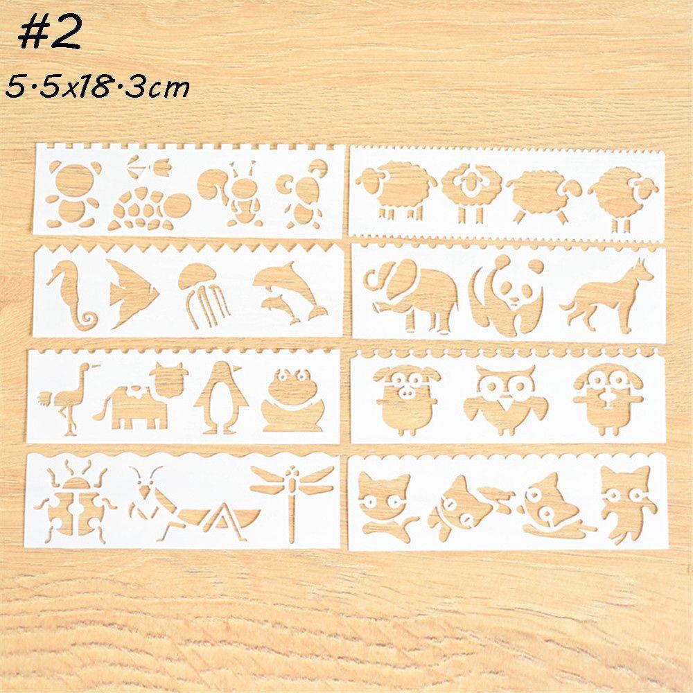 8pcs/set New DIY Craft Stamp Embossing PaintingTemplate Layering Stencils Scrapbooking Flower
