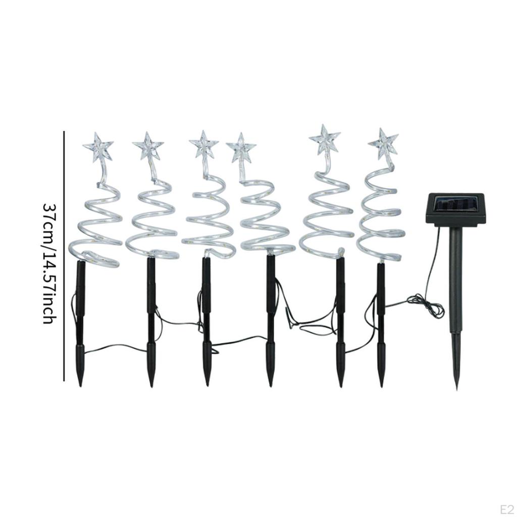 Солнечные рождественские огни для дорожек, ландшафтная новинка, наружное светодиодное рождественское освещение с колышком для