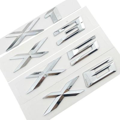 ABS Chrome 3D буквенная эмблема значок наклейка автомобильный Стайлинг для X1 X2 X3 X4 X5 X6 X7 GT