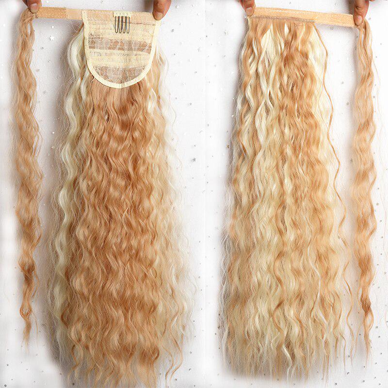 MERISIHAIR Женские длинные вьющиеся искусственные волосы на шнурке, наращивание хвоста, синтетические высокотемпературные волокна для наращивания волос