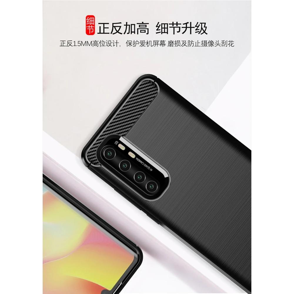 Для Xiaomi Mi Note 10 Lite Чехол Резиновый Бампер Чехол из Углеродного Волокна Для Xiaomi Mi Note 10 Lite Чехол для Телефона Для Mi Note 10 Lite Чехол
