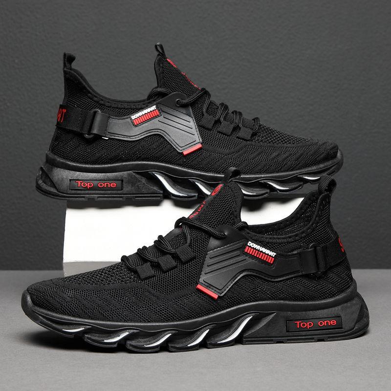 Модные мужские кроссовки, повседневная обувь с сеткой, мужская обувь на шнуровке, легкая вулканизированная обувь, прогулочные кроссовки, Zapatillas Hombre