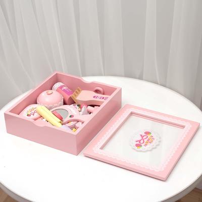 Деревянный набор игрушек для макияжа и красоты, ролевые игры, салонные игрушки для девочек, косметические ролевые игры, подарок