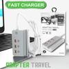 35W Multiport USB C Charger Fast Charging Quick High Speed Charger USB Hub Adapter Mobile Phone EU US UK Plug USB Type C Charger