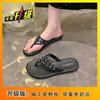 Flip-flops Cool Slippers Flat Bottom Summer 2025 New Fashion Versatile High Sense with Skirt Net Red Outer Wear Women