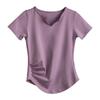 Women's Quick-Dry Slimming Yoga T-Shirt - Breathable Short Sleeve Running & Fitness Top