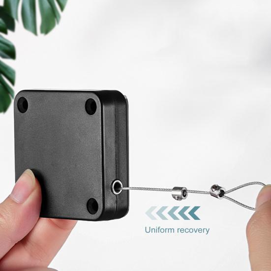 Автоматический дверной доводчик со стальной проволокой, регулируемый, без перфорации, самоклеящийся, настенный, для ванной комнаты