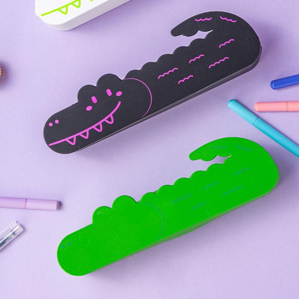 Large Capacity Pen Pouch Silicone Stationery Box Creative Pencil Case Gift