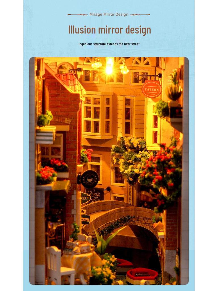 Tianyu 3D DIY Luminous Book Nook: Creative Handmade Model