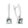 Серебряные серьги с мистик топазом 1ct (2203742)