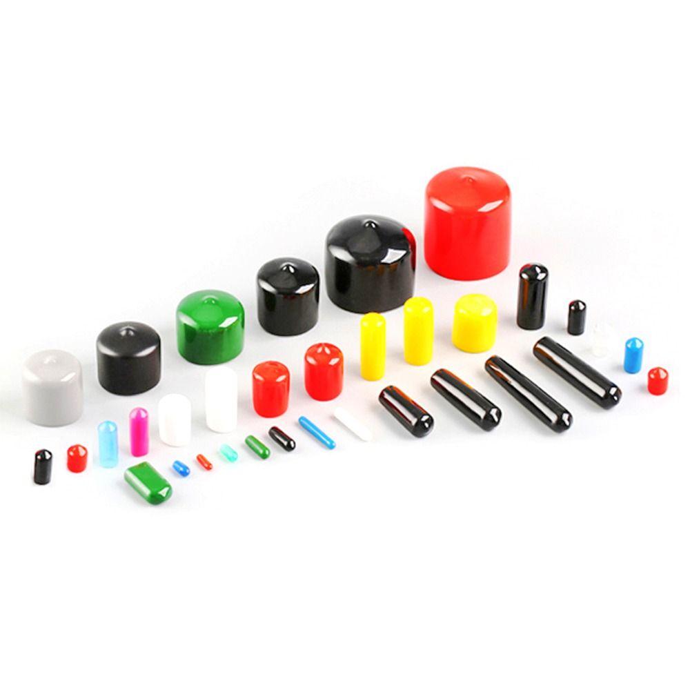 10pcs Durable Protective Lid Silicone Nut Seal Sleeve Stopper Plug Thread Protection Rubber Cap