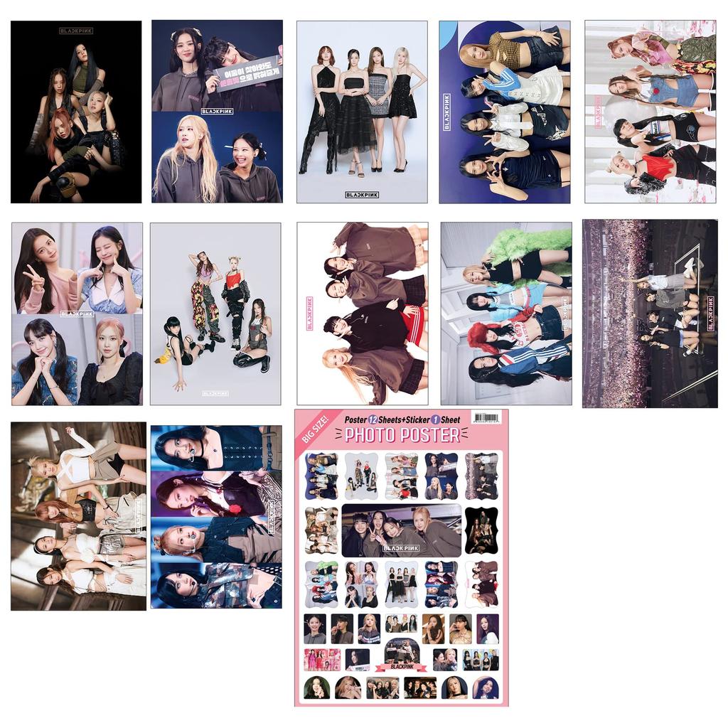 Набор постеров формата А3 из 12 листов K-STAR (Blackpink (Булпин))