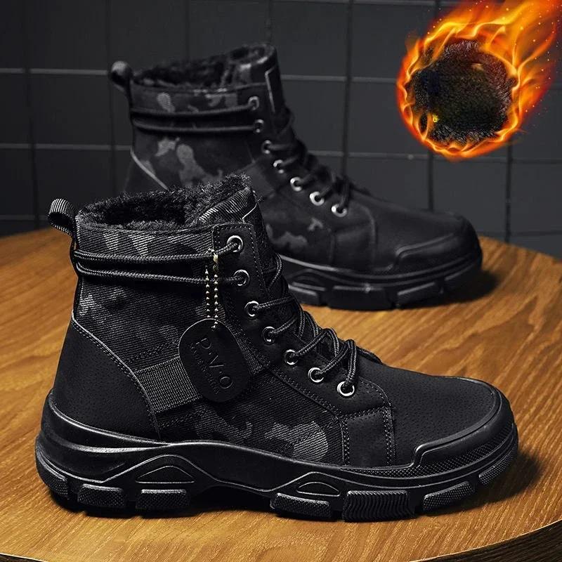 Высокие мужские ботинки FashionableBoots Outdoor Platform Desert Casual Comfortable Men's
