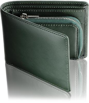 Кошелек Shitamachi Bifold Wallet из натуральной кожи в Японии Большая вместимость для карт Молния Tatsuno Leather Сделано в Японии Гладкая кожа Подарочная коробка в комплекте