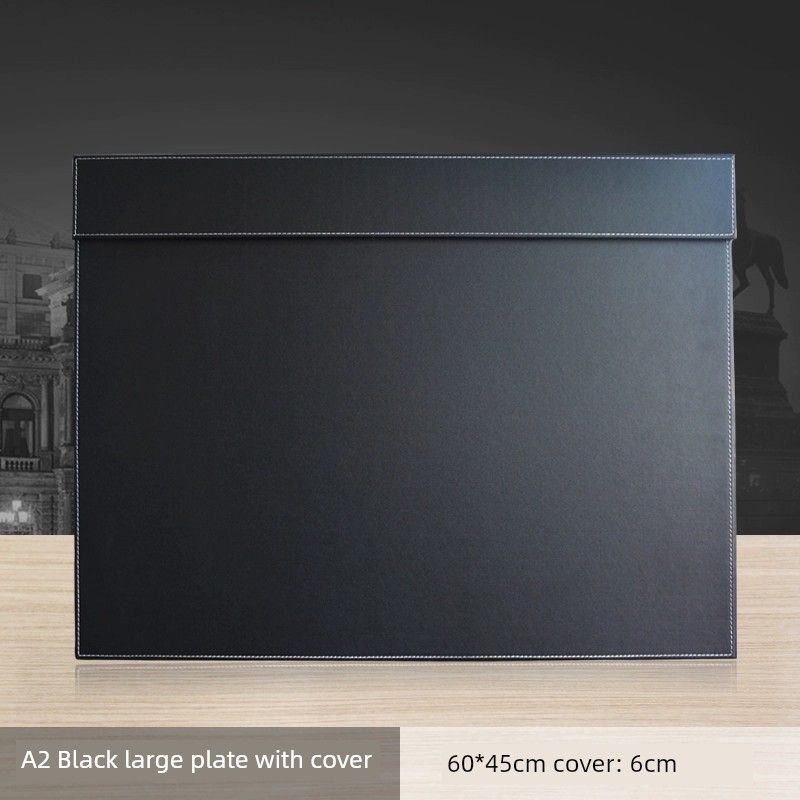 High-End Business Leather A4 Conference Folder A3 Desktop Writing Large Class Pad Fashion Signature Clip