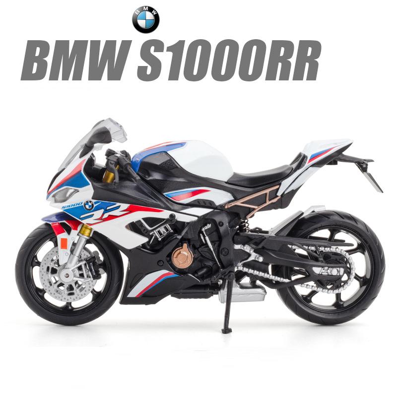 1/12 BMW S1000RR Motorcycle Cars Model Toys Alloy Diecast Shork-Absorber Motorcyclea Vehicle Collection For Boys Birthday Gifts