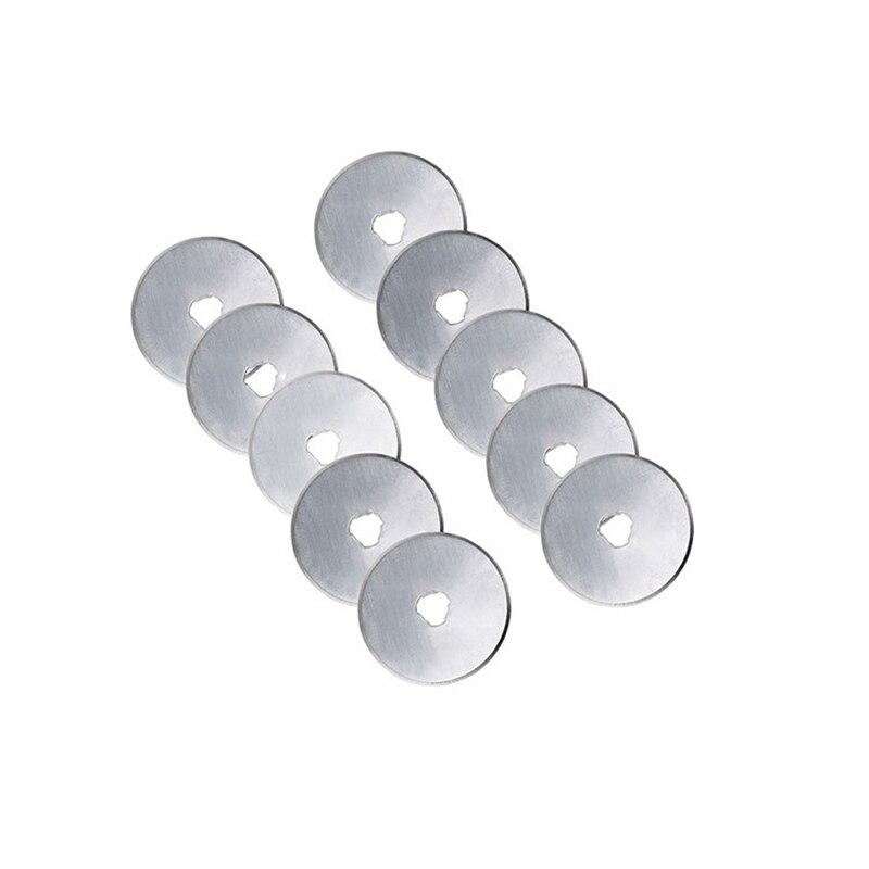 10 шт. 45 мм многоцелевой вращающийся резак диск для ткани ручная стежковая швейная машинка рулон бумаги карбидный наконечник дисковой пилы резка