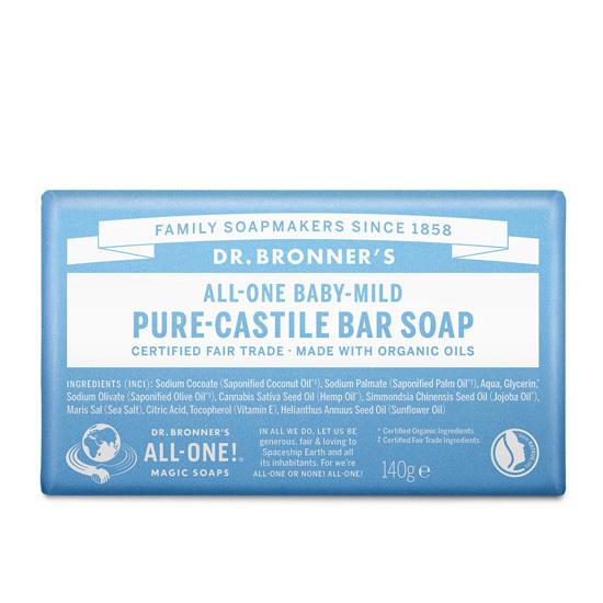 Dr. Bronner's Pure Castile Bar Soap 140g (Choose 1 of 5)